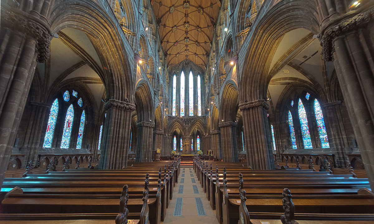 Inside Glasgow Cathedral, the oldest cathedral in Scotland